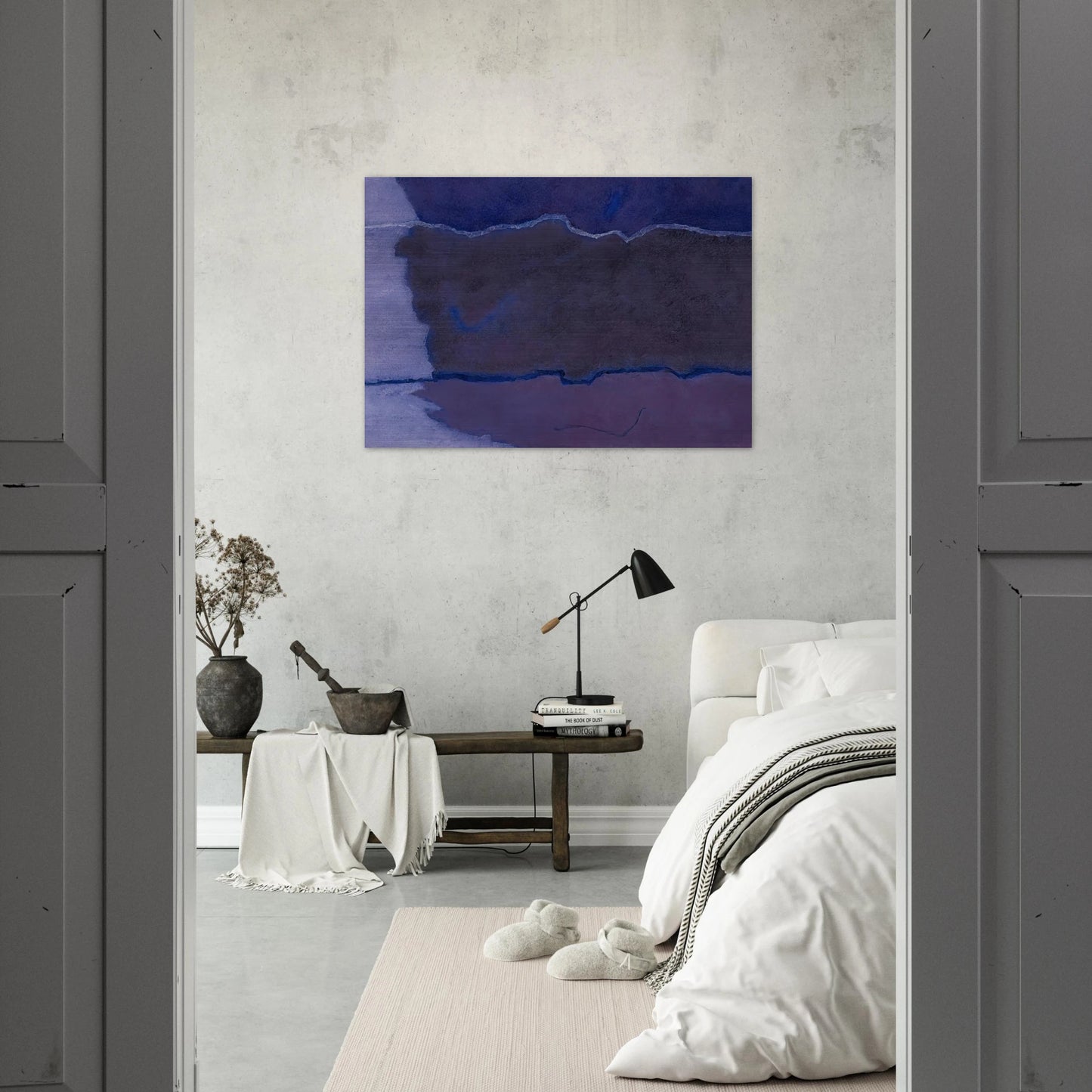 Infinity Field, Lefkada Series For C.D. Friedrich - 1981 - Theodoros Stamos Brushed Aluminum Print - 70x100 cm / 28x40 inches | Theodoros Stamos Aluminum Print | Theodoros Stamos Prints