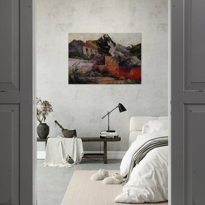 THE OUTSKIRTS OF PARIS 1918 - Diego Rivera Brushed Aluminum Print - 70x100 cm / 28x40 inches | Diego Rivera Aluminum Print | Diego Rivera Prints