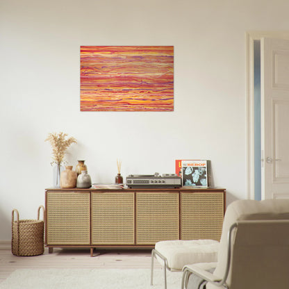 All Over Pour Painting - 1969 - Ronnie Landfield Brushed Aluminum Print - 70x100 cm / 28x40 inches | Ronnie Landfield Aluminum Print | Ronnie Landfield Prints
