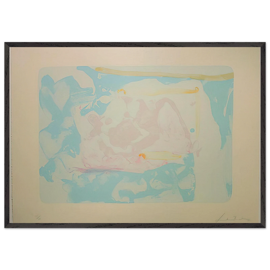 Reflections III - 1995 - Helen Frankenthaler 70x100 cm / 28x40 inches Framed Art Print – Black Wooden Frame