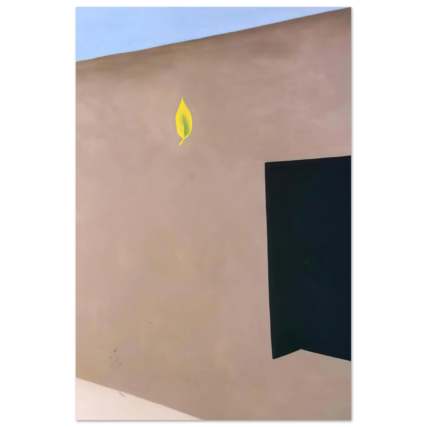Georgia O'Keeffe - Patio Door with Green Leaf Fine Art Poster