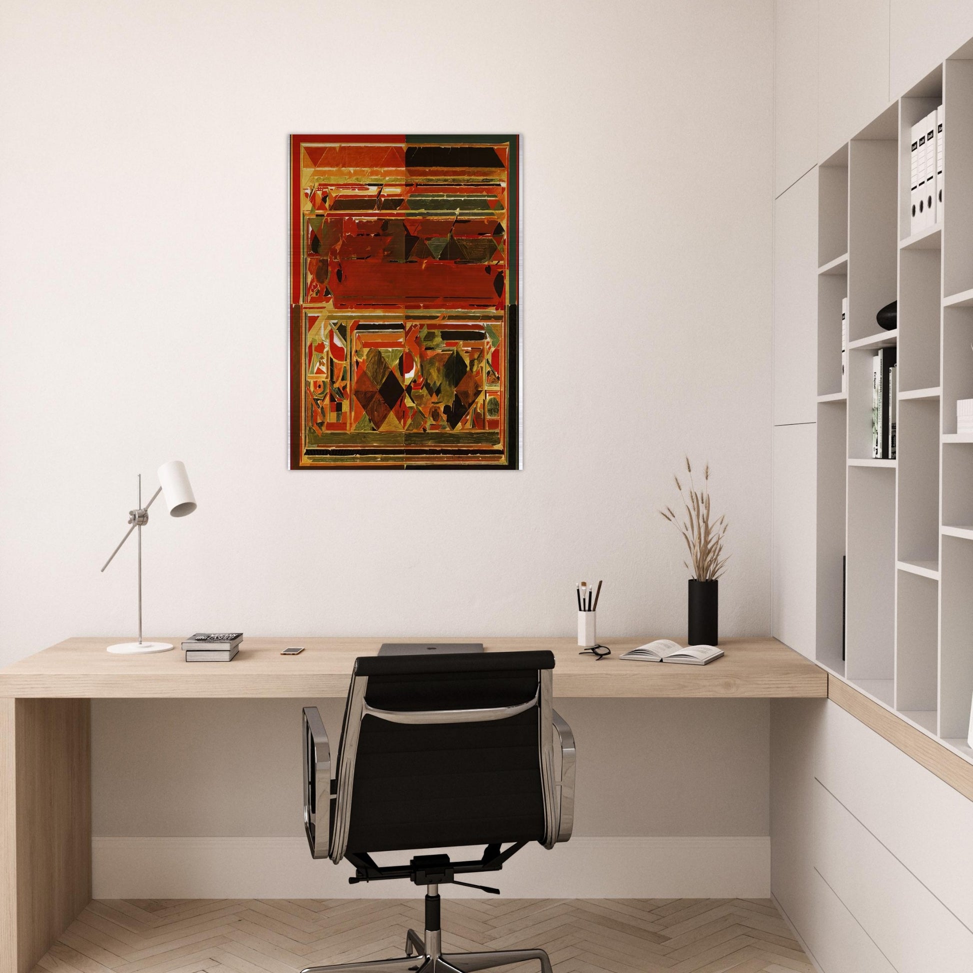 Saurashtra - 1983 - S. H. Raza Brushed Aluminum Print - 70x100 cm / 28x40 inches | S. H. Raza Aluminum Print | S. H. Raza Prints