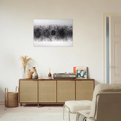 Straight Line of the Sun  L. L187  - Sam Francis Brushed Aluminum Print - 70x100 cm / 28x40 inches | Sam Francis Aluminum Print | Sam Francis Prints