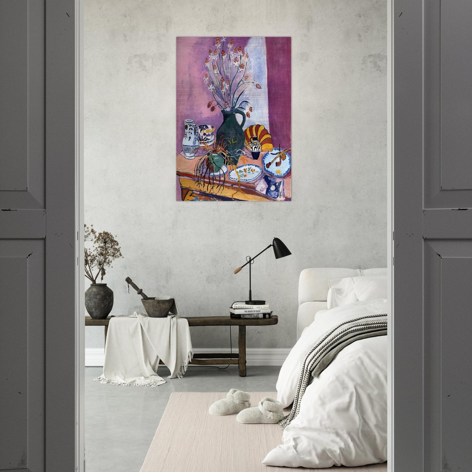 STILL LIFE WITH FLOWERS - Henri Matisse Brushed Aluminum Print - 70x100 cm / 28x40 inches | Henri Matisse Aluminum Print | Henri Matisse Prints
