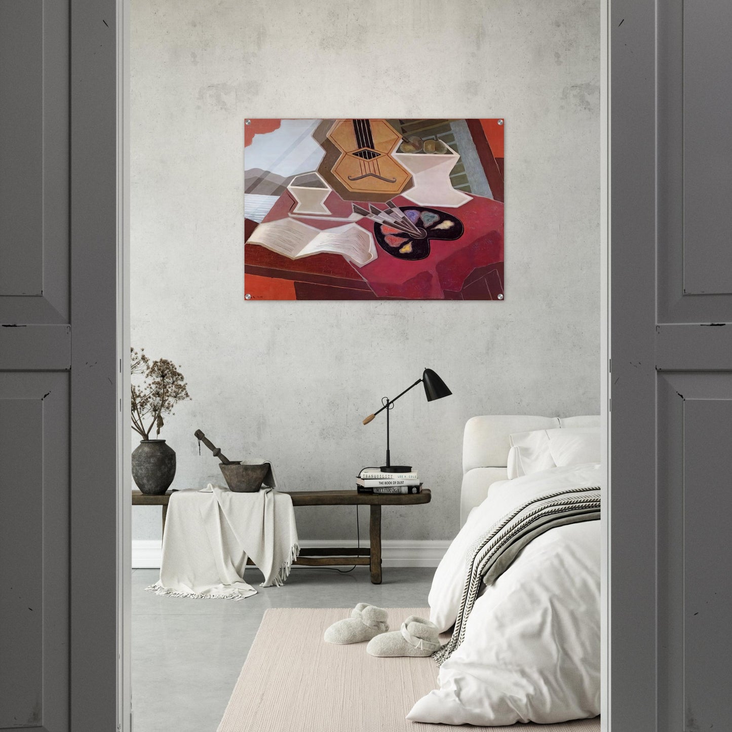 TABLE OVERLOOKING THE SEA 1925 - Juan Gris Acrylic Print - 70x100 cm / 28x40″ inches