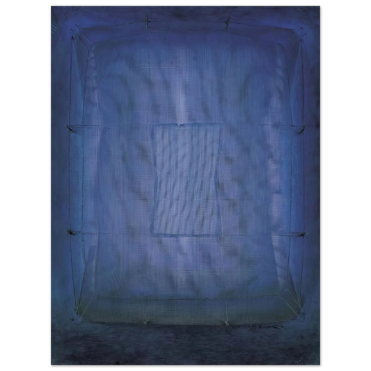 Manuel Rivera - Azul - Art Informel  75x100 cm / 30x40inches Fine Art Poster