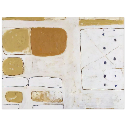 William Scott - White, Sand and Ochre - 1961  75x100 cm / 30x40inches Fine Art Poster
