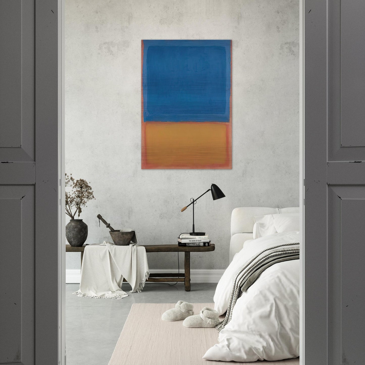 Untitled Red, Blue, Orange - 1955 - Mark Rothko Brushed Aluminum Print - 70x100 cm / 28x40 inches | Mark Rothko Aluminum Print | Mark Rothko Prints