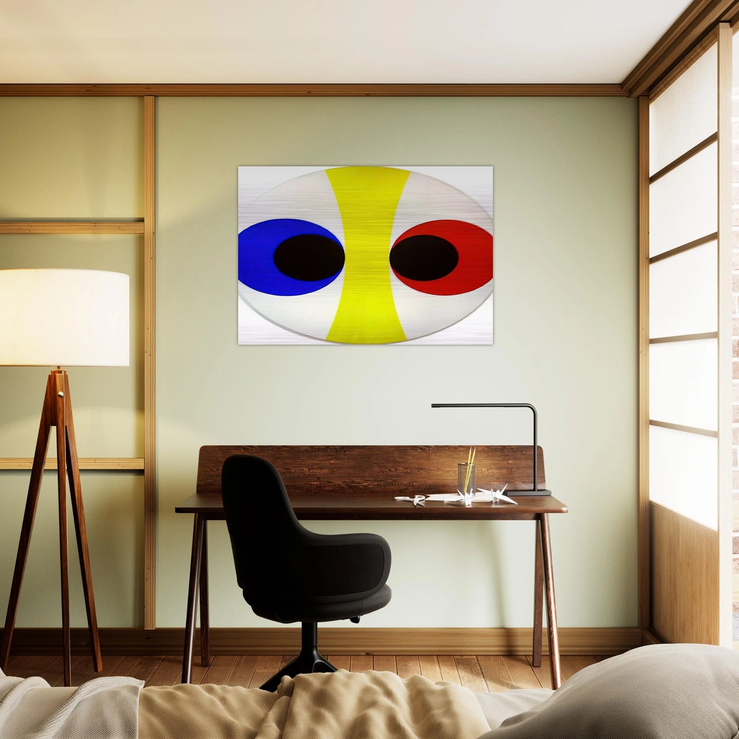 Omicron VII - 1961 - Alexander Liberman Brushed Aluminum Print - 70x100 cm / 28x40 inches | Alexander Liberman Aluminum Print | Alexander Liberman Prints