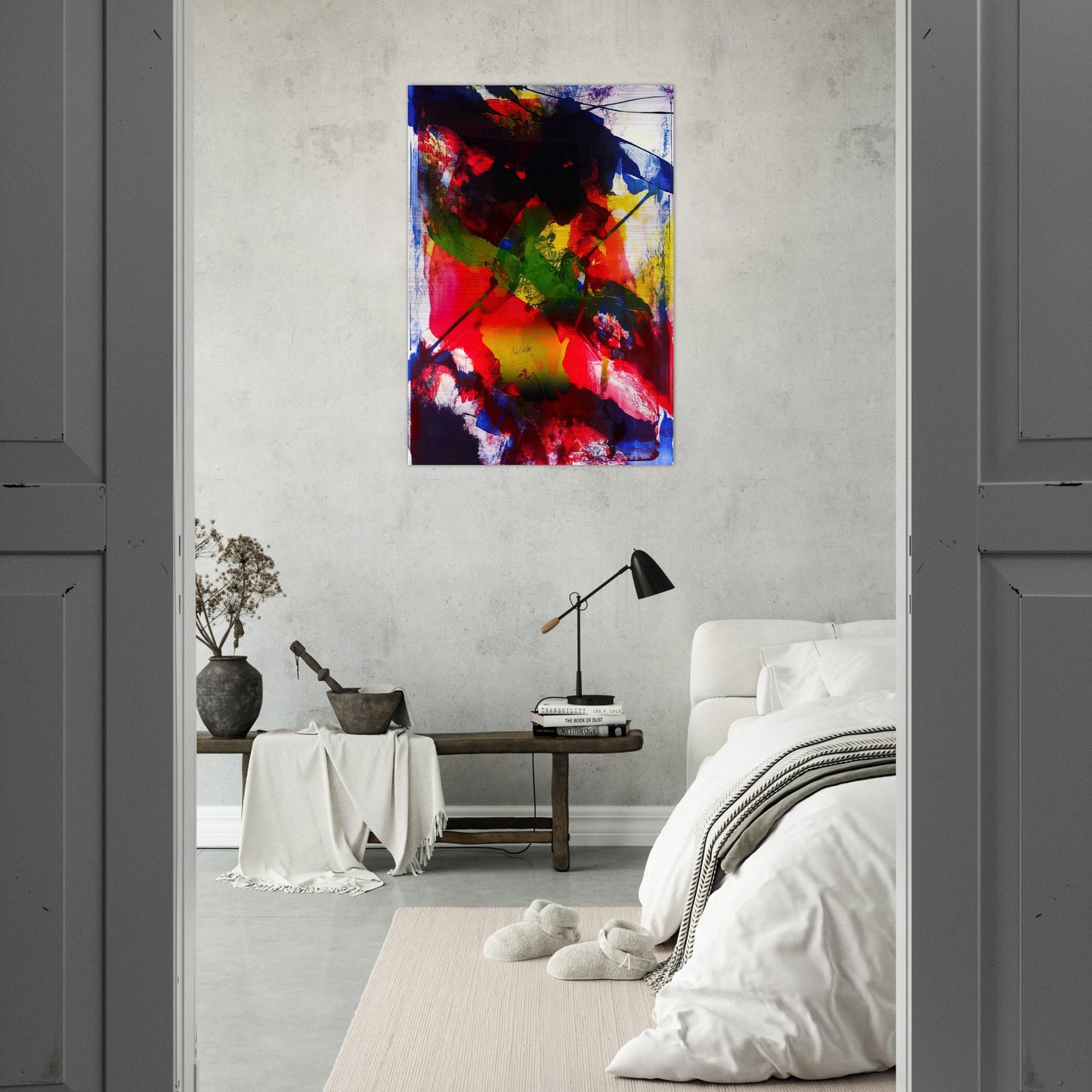 Amadeus - Abstract Expressionism, Lyrical Abstraction - Paul Jenkins Brushed Aluminum Print - 70x100 cm / 28x40 inches | Paul Jenkins Aluminum Print | Paul Jenkins Prints
