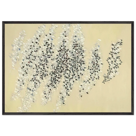 Development - 1984 - Robert Goodnough 70x100 cm / 28x40 inches Framed Art Print – Black Wooden Frame