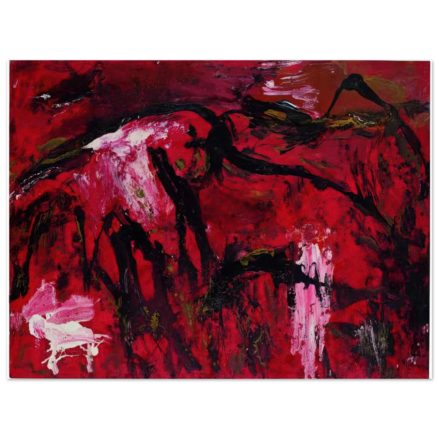 Emil Schumacher - Libusa - 1995  75x100 cm / 30x40inches Fine Art Poster