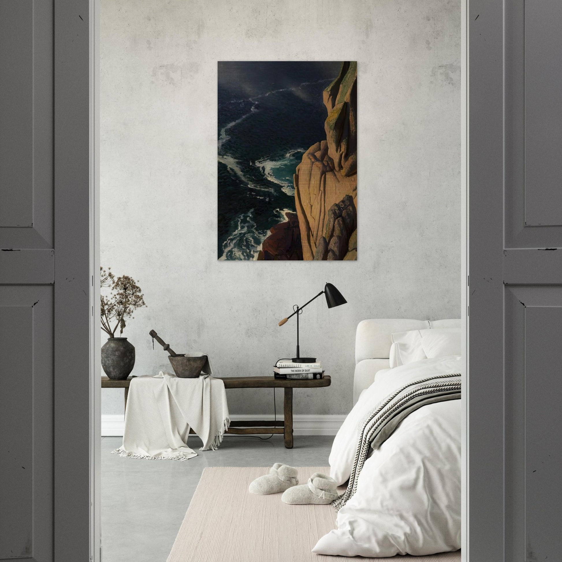 THE CRUEL SEA 1967 - Laura Knight Brushed Aluminum Print - 70x100 cm / 28x40 inches | Laura Knight Aluminum Print | Laura Knight Prints