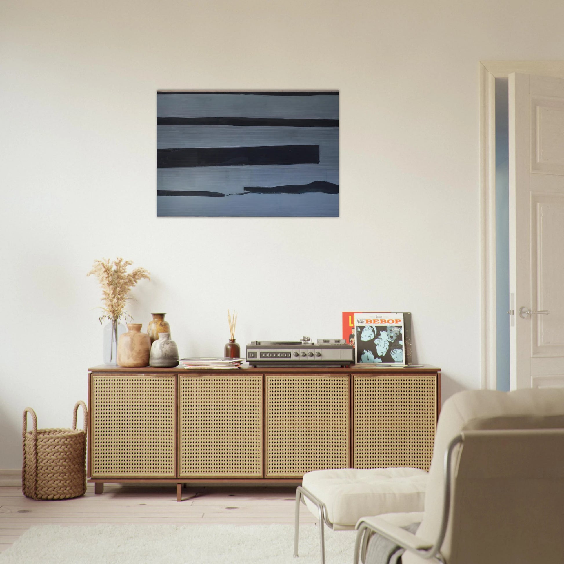 Untitled - 1956 - Donald Judd Brushed Aluminum Print - 70x100 cm / 28x40 inches | Donald Judd Aluminum Print | Donald Judd Prints