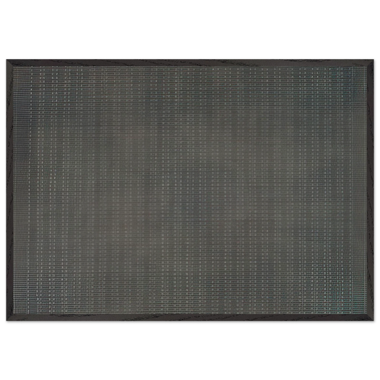 White Flower - Agnes Martin 70x100 cm / 28x40 inches Framed Art Print – Black Wooden Frame