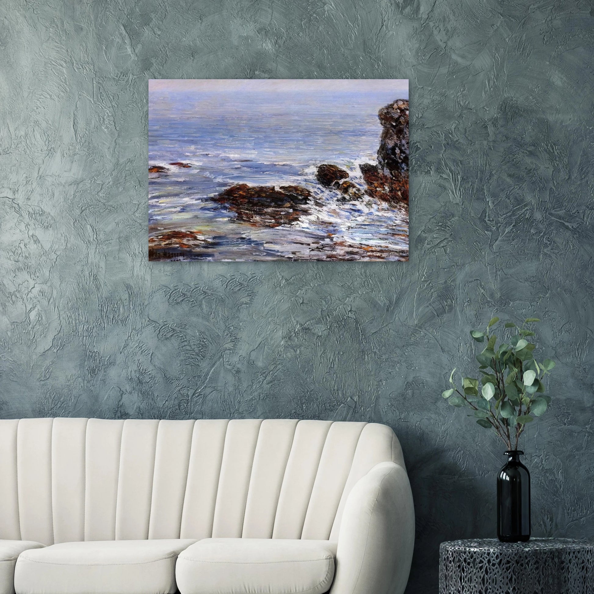 Seascape - Childe Hassam Brushed Aluminum Print - 70x100 cm / 28x40 inches | Childe Hassam Aluminum Print | Childe Hassam Prints