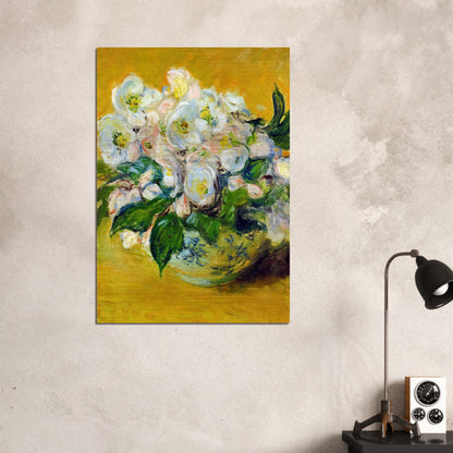 Christmas Roses - claude monet Brushed Aluminum Print - 70x100 cm / 28x40 inches | claude monet Aluminum Print | claude monet Prints