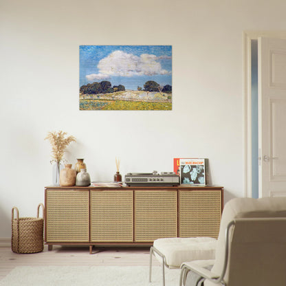 Dragon Cloud, Old Lyme - Childe Hassam Brushed Aluminum Print - 70x100 cm / 28x40 inches | Childe Hassam Aluminum Print | Childe Hassam Prints