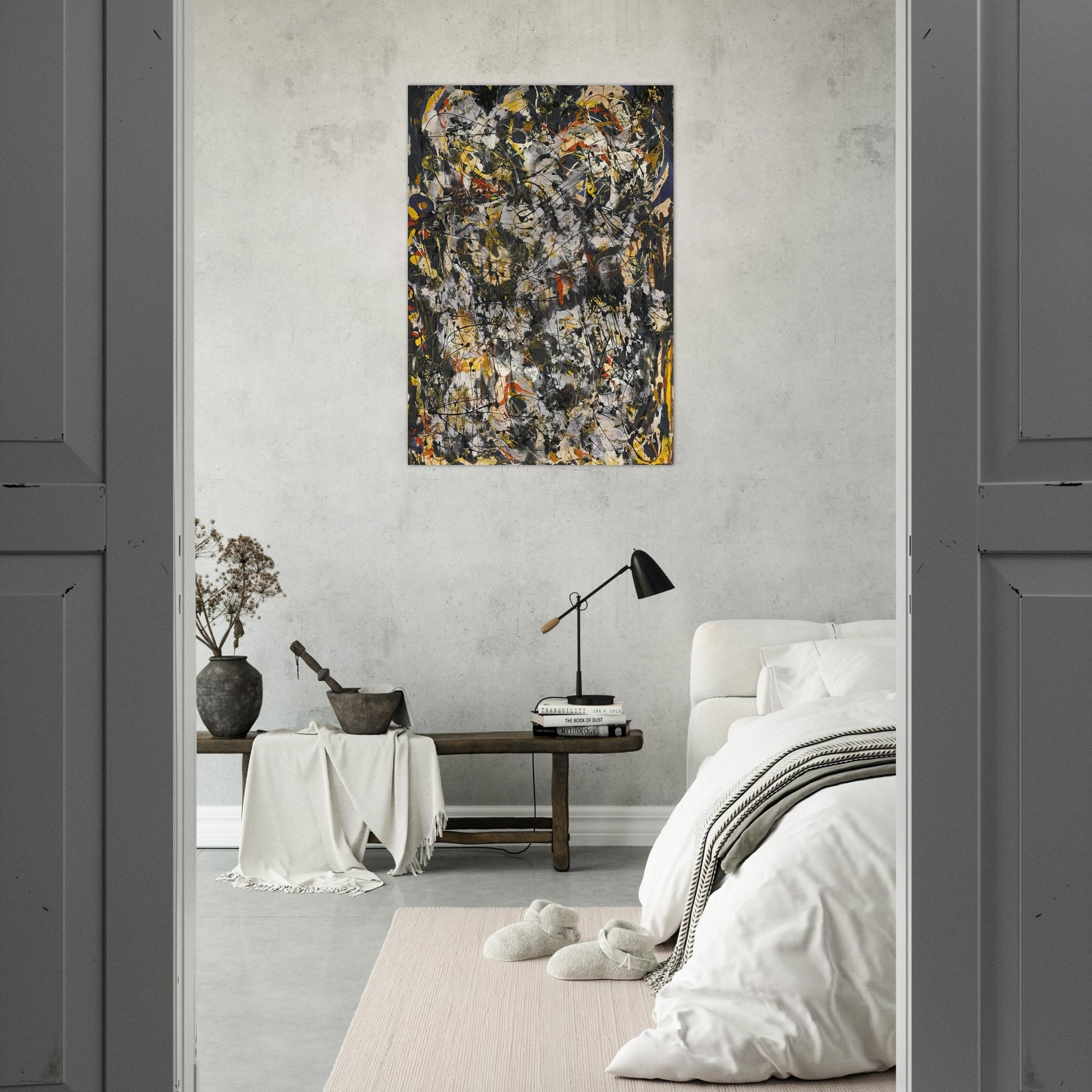 NUMBER 4 1951 - Jackson Pollock Brushed Aluminum Print - 70x100 cm / 28x40 inches | Jackson Pollock Aluminum Print | Jackson Pollock Prints