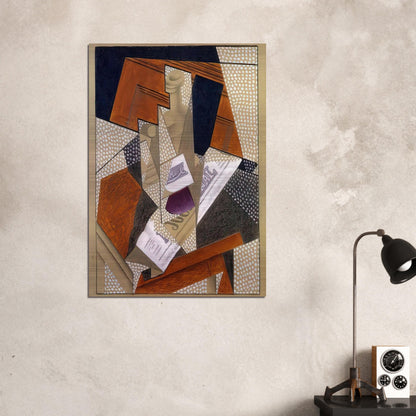 BOTTLE - Juan Gris Brushed Aluminum Print - 70x100 cm / 28x40 inches | Juan Gris Aluminum Print | Juan Gris Prints