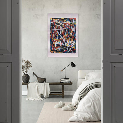 Brushstrokes - Sol LeWitt Brushed Aluminum Print - 70x100 cm / 28x40 inches | Sol LeWitt Aluminum Print | Sol LeWitt Prints