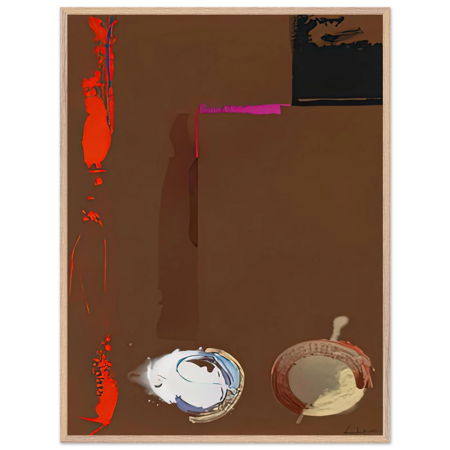 Helen Frankenthaler - Syzygy, 1987- Wall Art - 30x40 cm / 12x16 inches - Premium Wooden Framed Poster With Fine Art Paper-canvas - White frame