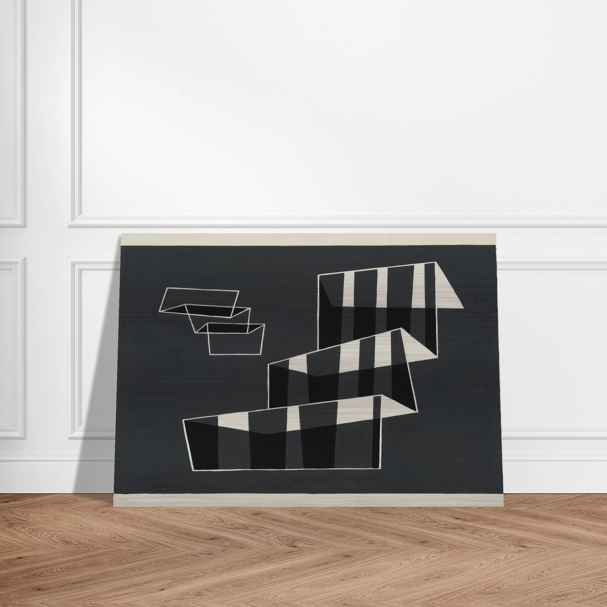 STEPS 1932 - Josef Albers Brushed Aluminum Print - 70x100 cm / 28x40 inches | Josef Albers Aluminum Print | Josef Albers Prints