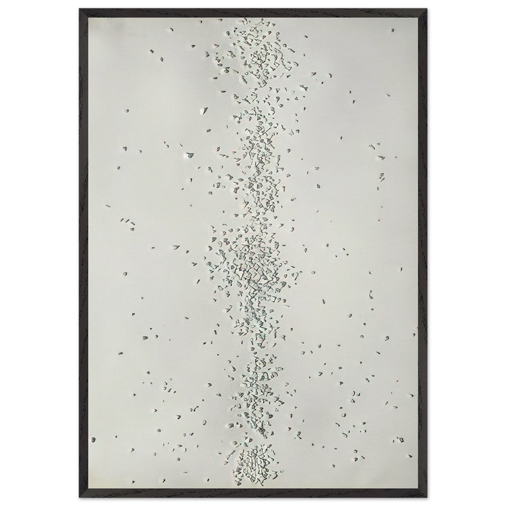 Achrome - 1962 - Piero Manzoni 70x100 cm / 28x40 inches Framed Art Print – Black Wooden Frame
