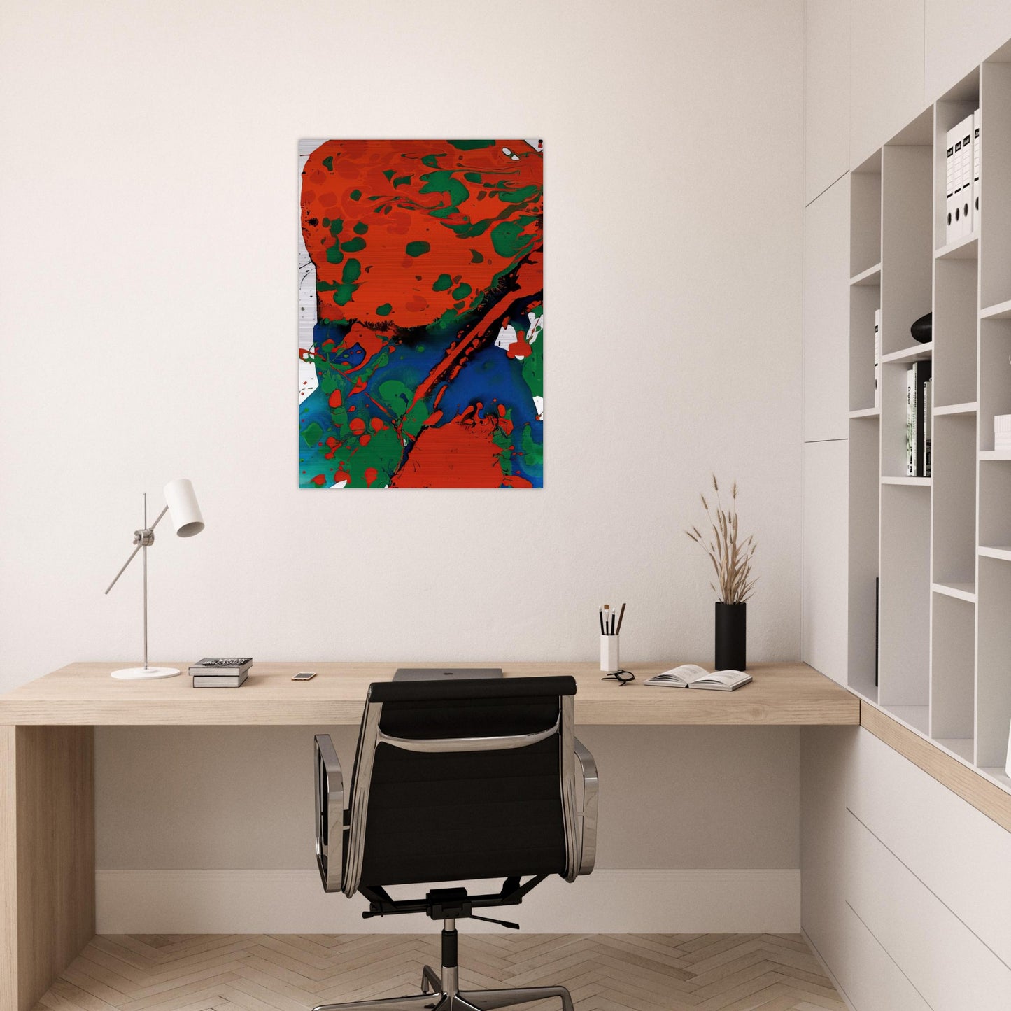 Untitled  SFP94-137  SFF 1807  - Sam Francis Brushed Aluminum Print - 70x100 cm / 28x40 inches | Sam Francis Aluminum Print | Sam Francis Prints
