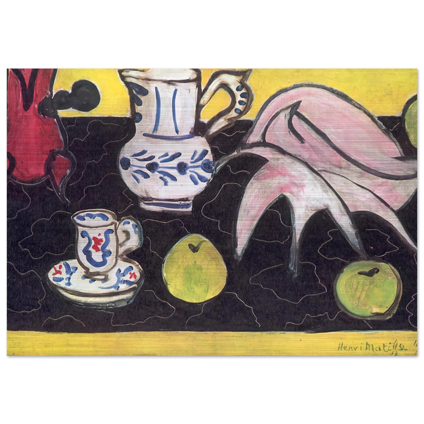 STILL LIFE WITH A SHELL 1940 - Henri Matisse Brushed Aluminum Print - 70x100 cm / 28x40 inches | Henri Matisse Aluminum Print | Henri Matisse Prints