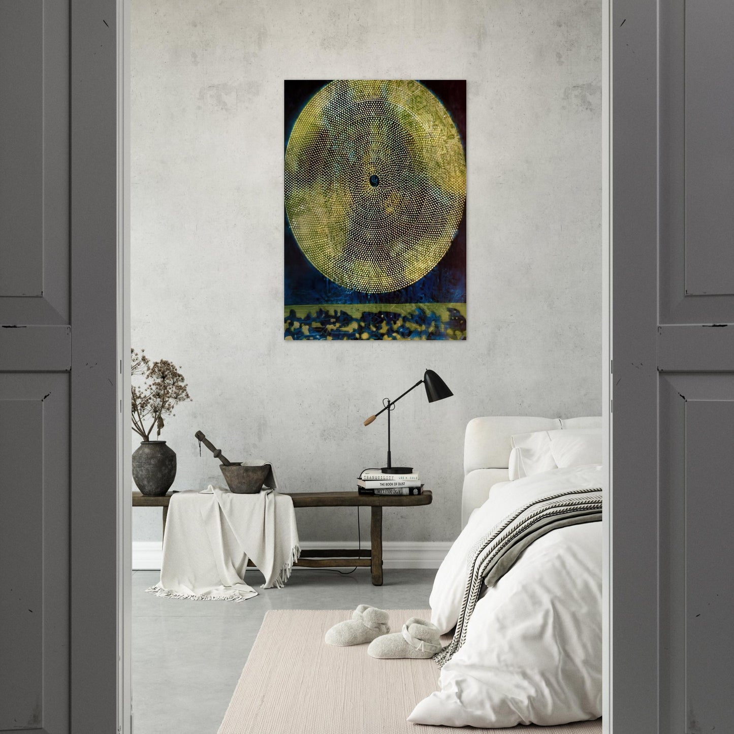 Birth of a galaxy - Max Ernst Brushed Aluminum Print - 70x100 cm / 28x40 inches | Max Ernst Aluminum Print | Max Ernst Prints