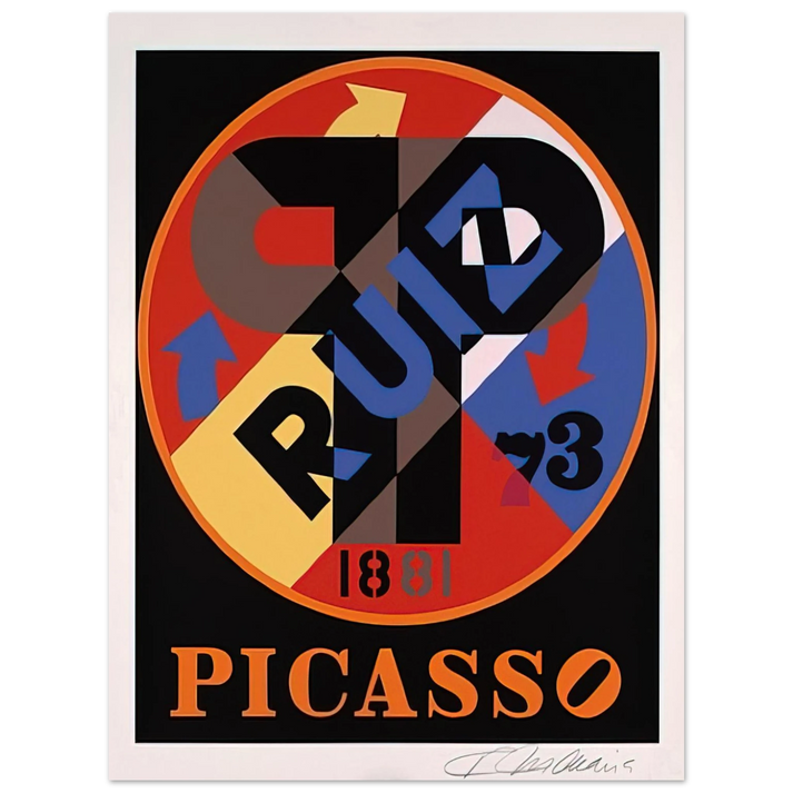 Robert Indiana - Picasso, The American Dream  75x100 cm / 30x40inches Fine Art Poster
