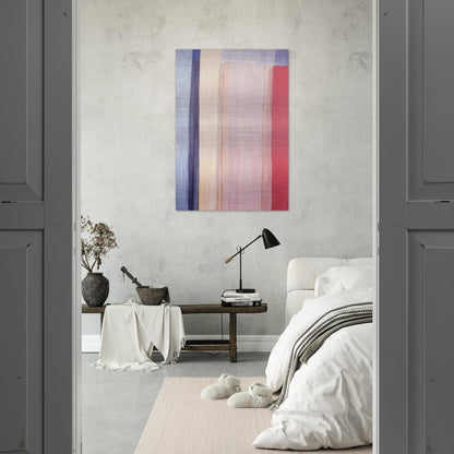 Trains and Oceans - 1973 - Ronnie Landfield Brushed Aluminum Print - 70x100 cm / 28x40 inches | Ronnie Landfield Aluminum Print | Ronnie Landfield Prints