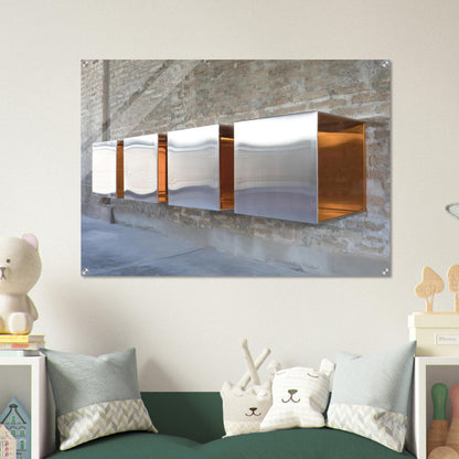Untitled First Multi-Unit Work - 1966 - Donald Judd Acrylic Print - 70x100 cm / 28x40″ inches