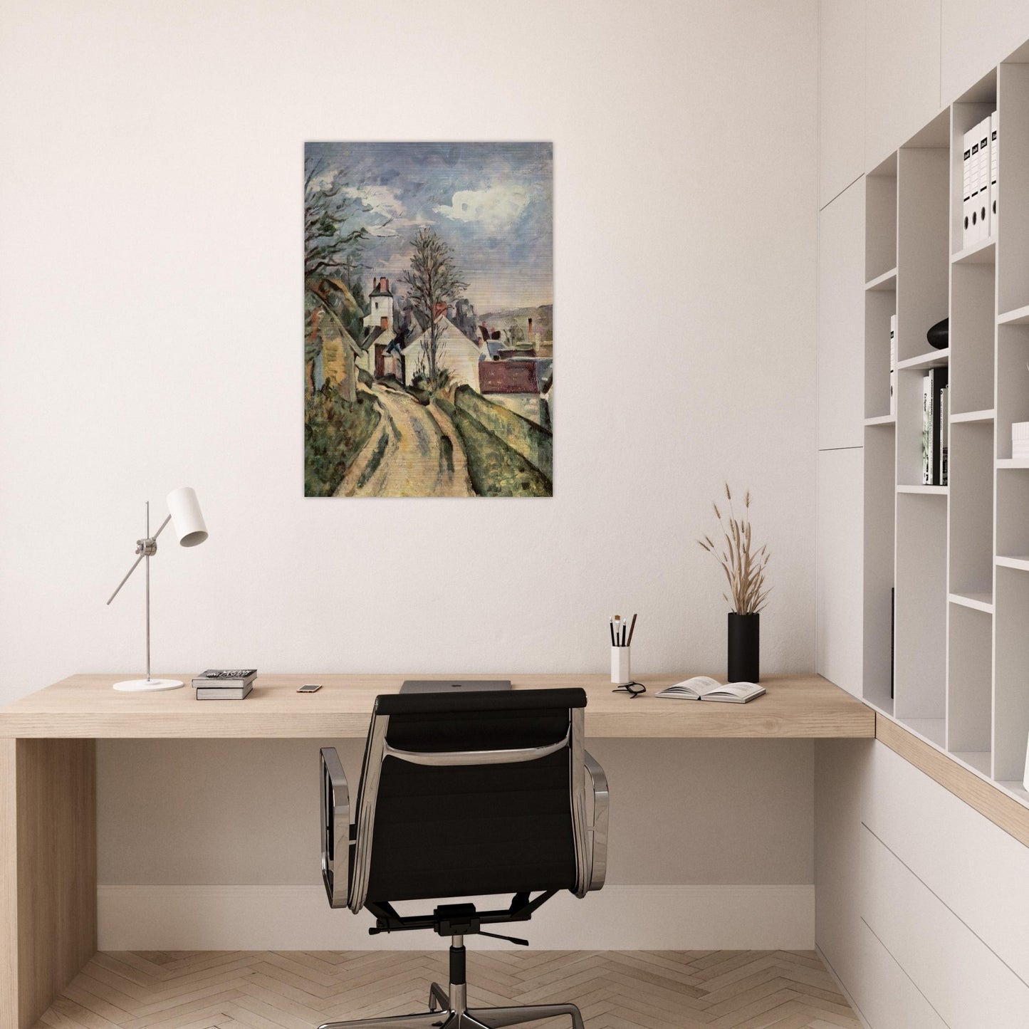 The House of Dr. Gachet in Auvers - Paul Cézanne Brushed Aluminum Print - 70x100 cm / 28x40 inches | Paul Cézanne Aluminum Print | Paul Cézanne Prints