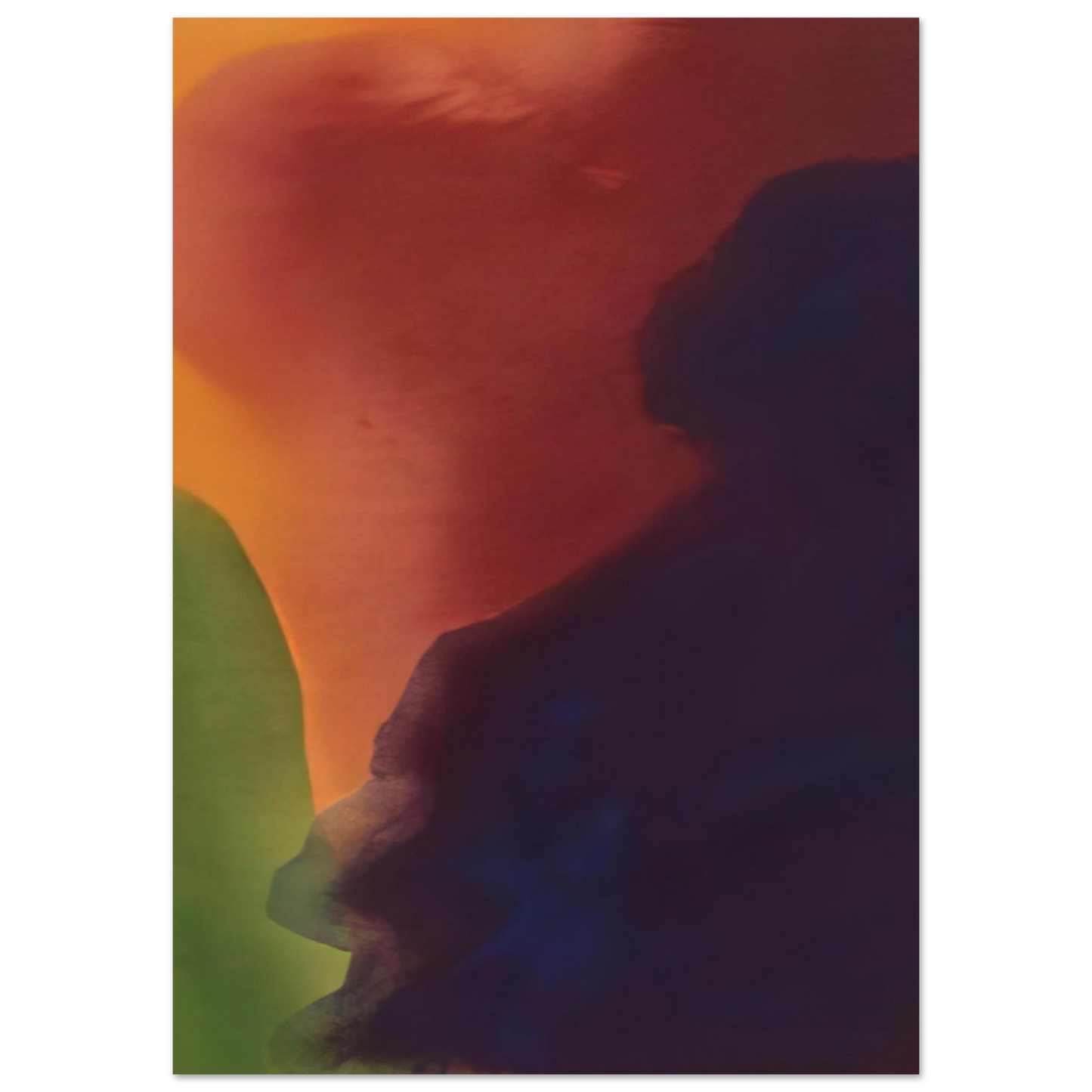 Helen Frankenthaler - Blue Atmosphere III - 1963 Wall art - 30x30 cm / 12x12 inches - Fine Art Poster-canvas - -
