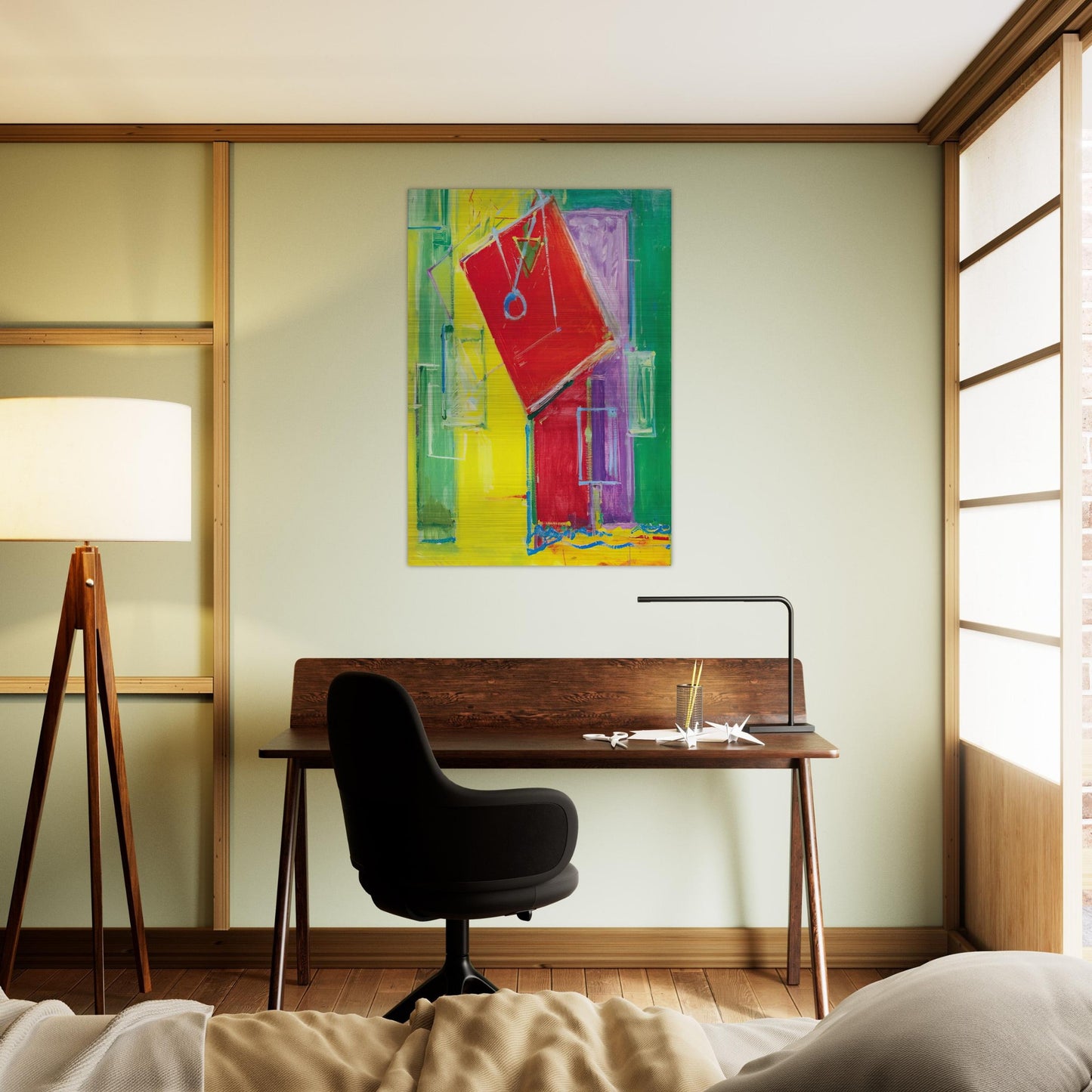Untitled - Hans Hofmann Brushed Aluminum Print - 70x100 cm / 28x40 inches | Hans Hofmann Aluminum Print | Hans Hofmann Prints