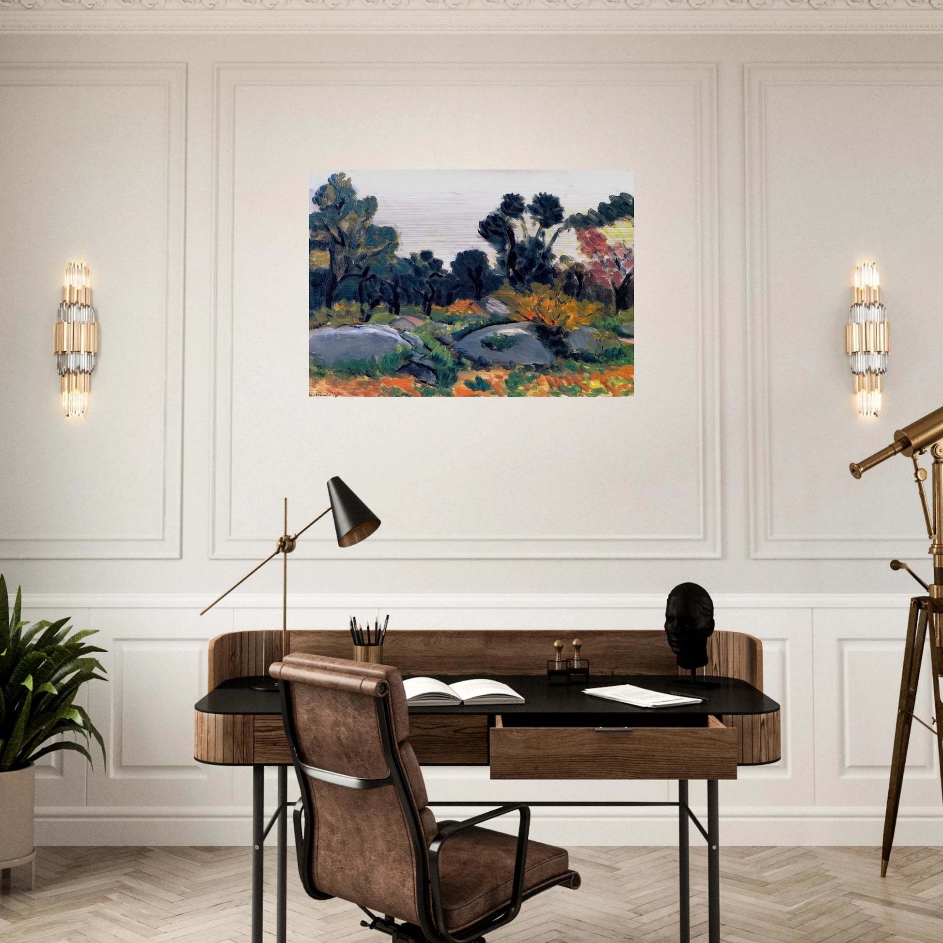ROCKS IN THE VALLEE DU LOUP 1925 - Henri Matisse Brushed Aluminum Print - 70x100 cm / 28x40 inches | Henri Matisse Aluminum Print | Henri Matisse Prints
