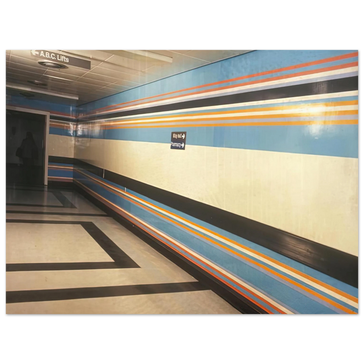 Bridget Riley - ROYAL LIVERPOOL HOSPITAL INSTALLATION 1983  75x100 cm / 30x40inches Fine Art Poster