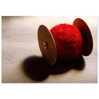 Wheels with ball - 2001 - Lygia Pape Brushed Aluminum Print - 70x100 cm / 28x40 inches | Lygia Pape Aluminum Print | Lygia Pape Prints