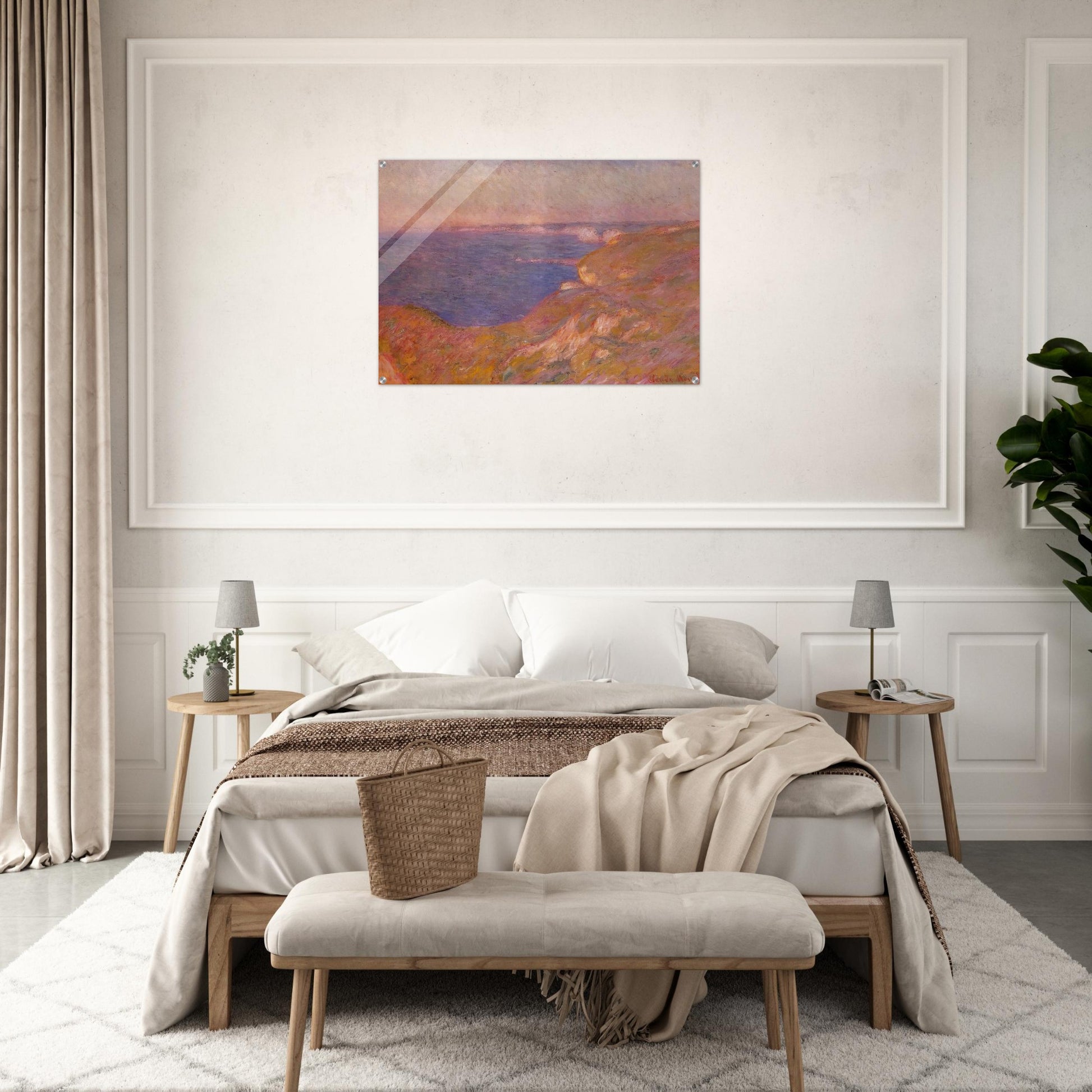 Cliff near Dieppe - claude monet Acrylic Print - 70x100 cm / 28x40″ inches