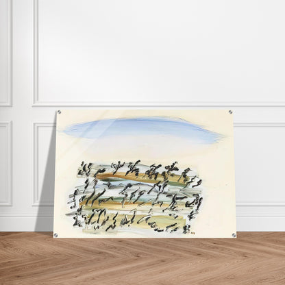 UNTITLED 4 - Henri Michaux Acrylic Print - 70x100 cm / 28x40″ inches