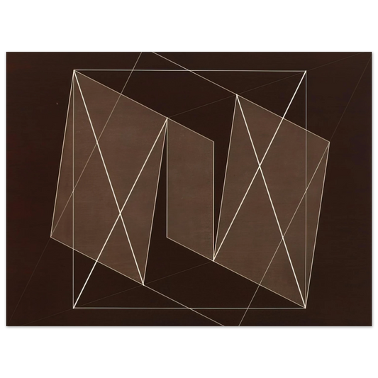 Josef Albers - TRANSFORMATION OF A SCHEME NO 19 1950  75x100 cm / 30x40inches Fine Art Poster
