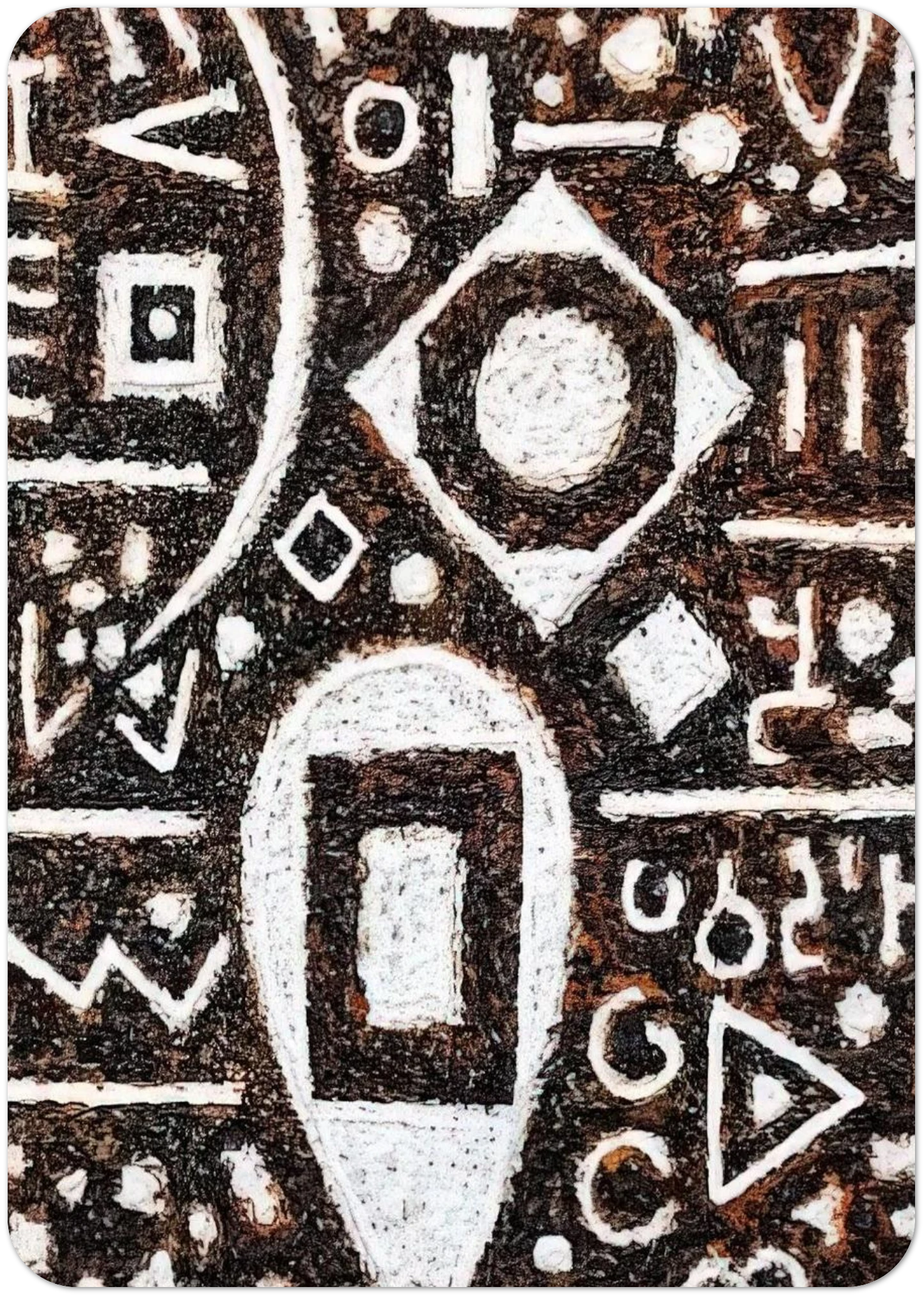 Inbalance of Time - 1992 By Richard Pousette-Dart Pack of 10 Post Cards | Richard Pousette-Dart Post Cards | A6 (10.5 x 14.8 cm) - 4.1 x 5.8 inches