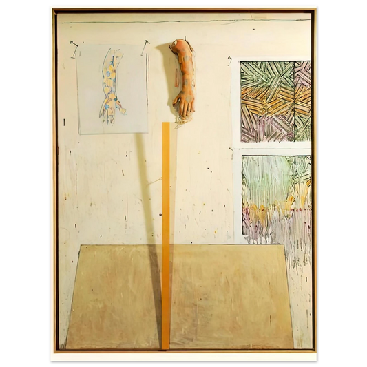 Jasper Johns - IN THE STUDIO  75x100 cm / 30x40inches Fine Art Poster