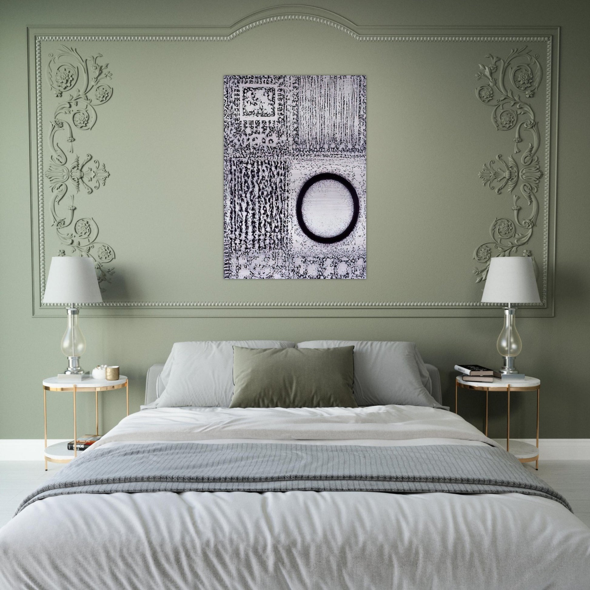 Circle by the Falling Waters - Richard Pousette-Dart Brushed Aluminum Print - 70x100 cm / 28x40 inches | Richard Pousette-Dart Aluminum Print | Richard Pousette-Dart Prints