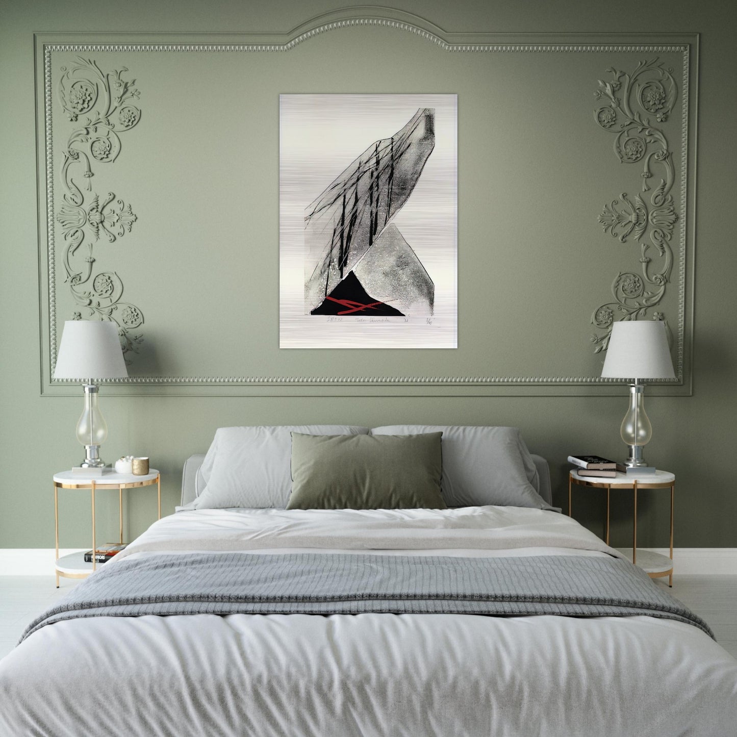 Snow - 1982 - Toko Shinoda Brushed Aluminum Print - 70x100 cm / 28x40 inches | Toko Shinoda Aluminum Print | Toko Shinoda Prints