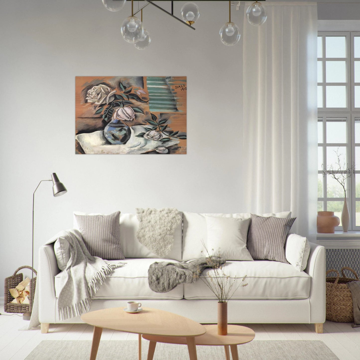 BOUQUET L IMPORTANT C EST LA ROSE - Salvador Dali Brushed Aluminum Print - 70x100 cm / 28x40 inches | Salvador Dali Aluminum Print | Salvador Dali Prints