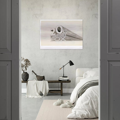 TRADEMARK STUDY 5 1962 - Edward Ruscha Brushed Aluminum Print - 70x100 cm / 28x40 inches | Edward Ruscha Aluminum Print | Edward Ruscha Prints