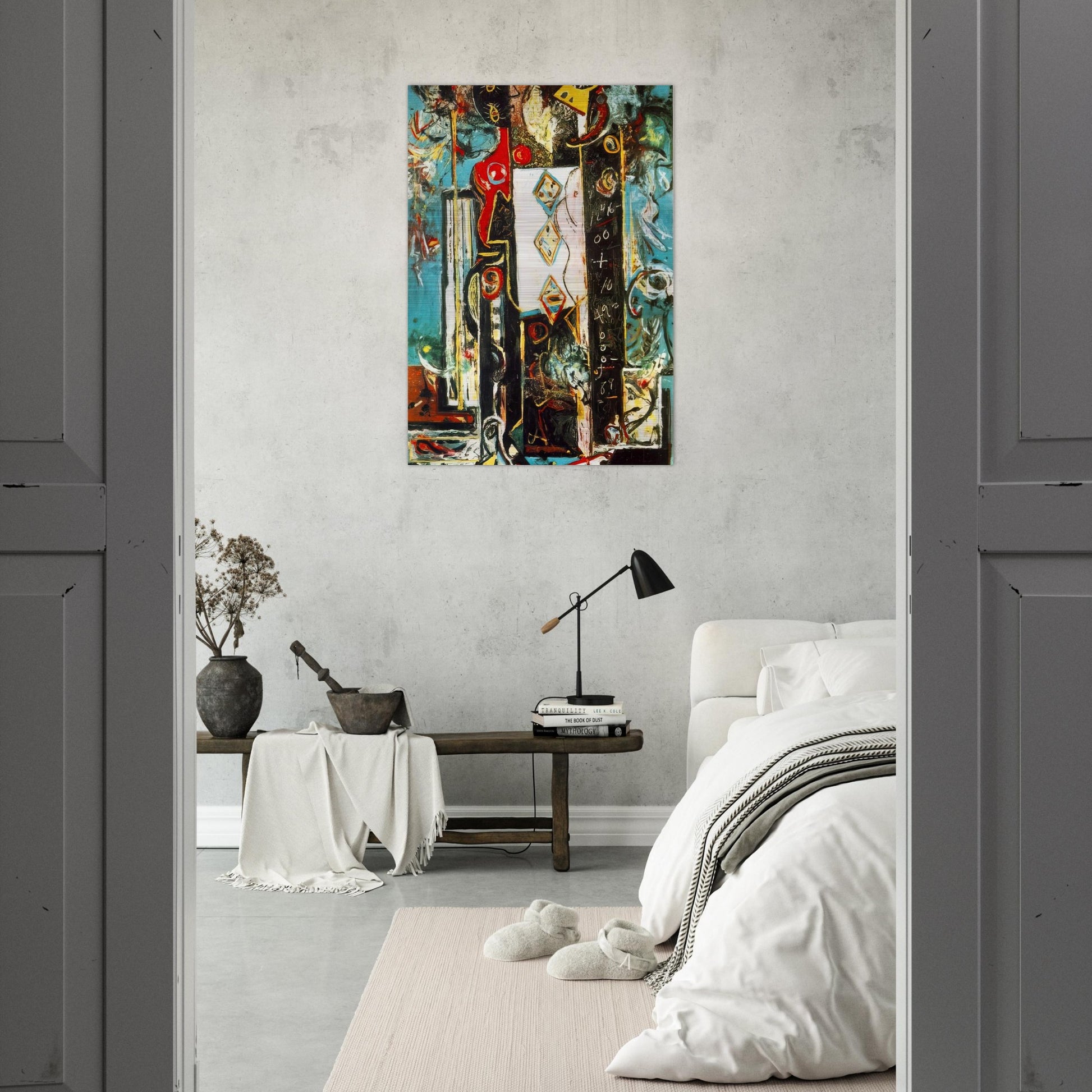 MALE AND FEMALE - Jackson Pollock Brushed Aluminum Print - 70x100 cm / 28x40 inches | Jackson Pollock Aluminum Print | Jackson Pollock Prints